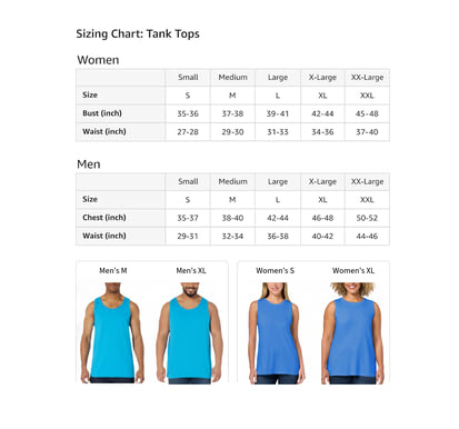 Deer Stand Hunting Gifts & Tees Deer Stand Hunting Whitetail Hunter Tank Top - size chart