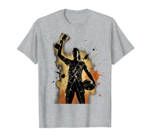 Mademark Men's Volleyball Mom Trophy and Ball Graphic T-Shirt - size chart