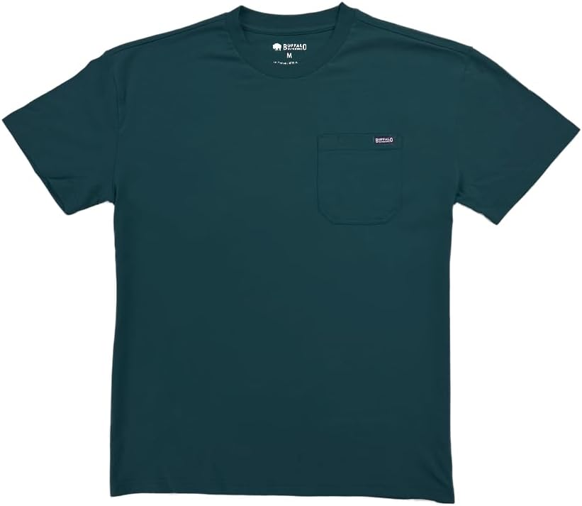 Buffalo Outdoors® Workwear Men's Heavyweight Pocket T-Shirt - Dark Green