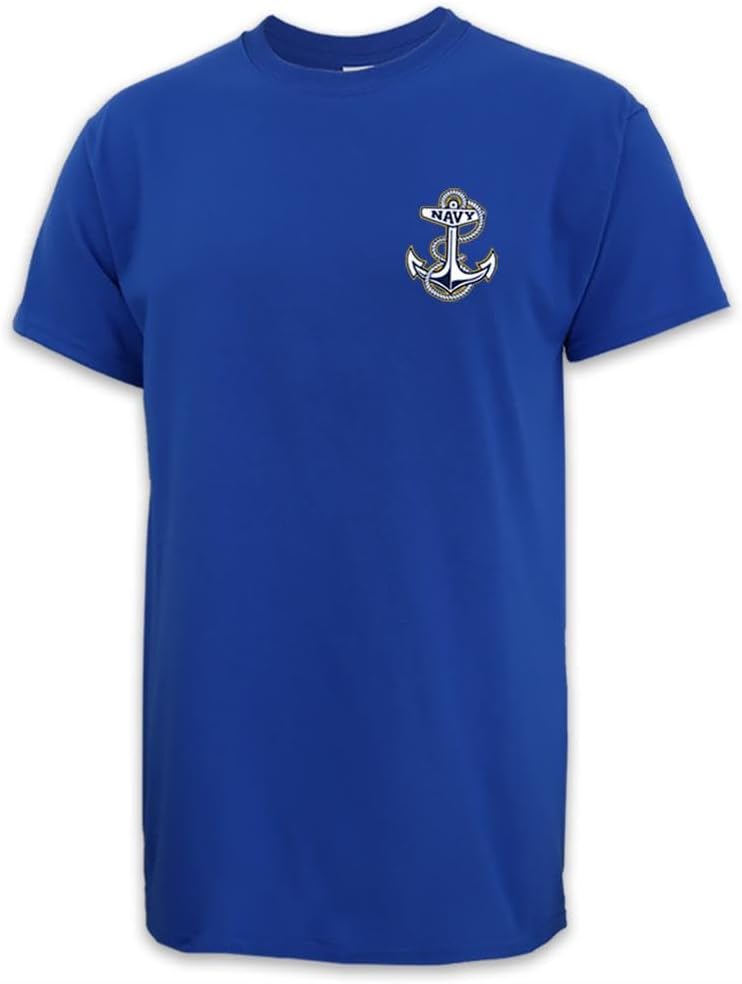 Armed Forces Gear Navy Anchor Logo T-Shirt - Royal