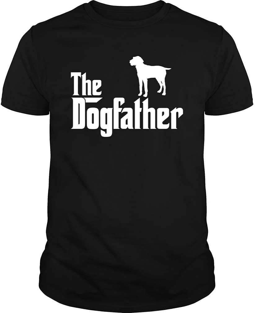 The Dogfather German Wirehaired Pointer Tshirt - Unisex Tee - Black