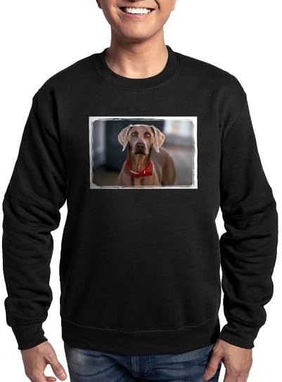 CafePress Weimaraner Sweatshirt Classic Crew Neck Light Sweatshirt - Black