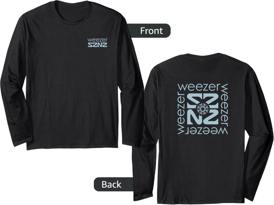 Weezer - Winter Long Sleeve T-Shirt - Adult Unisex Black