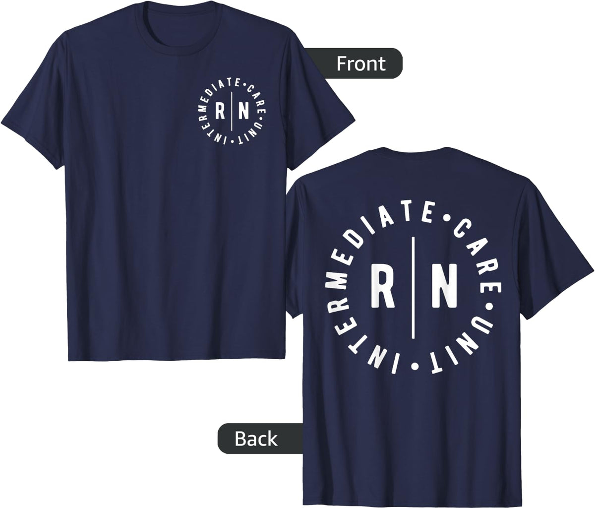 Intermediate Care Unit IMCU Nurse Appreciation T-Shirt - Navy Blue