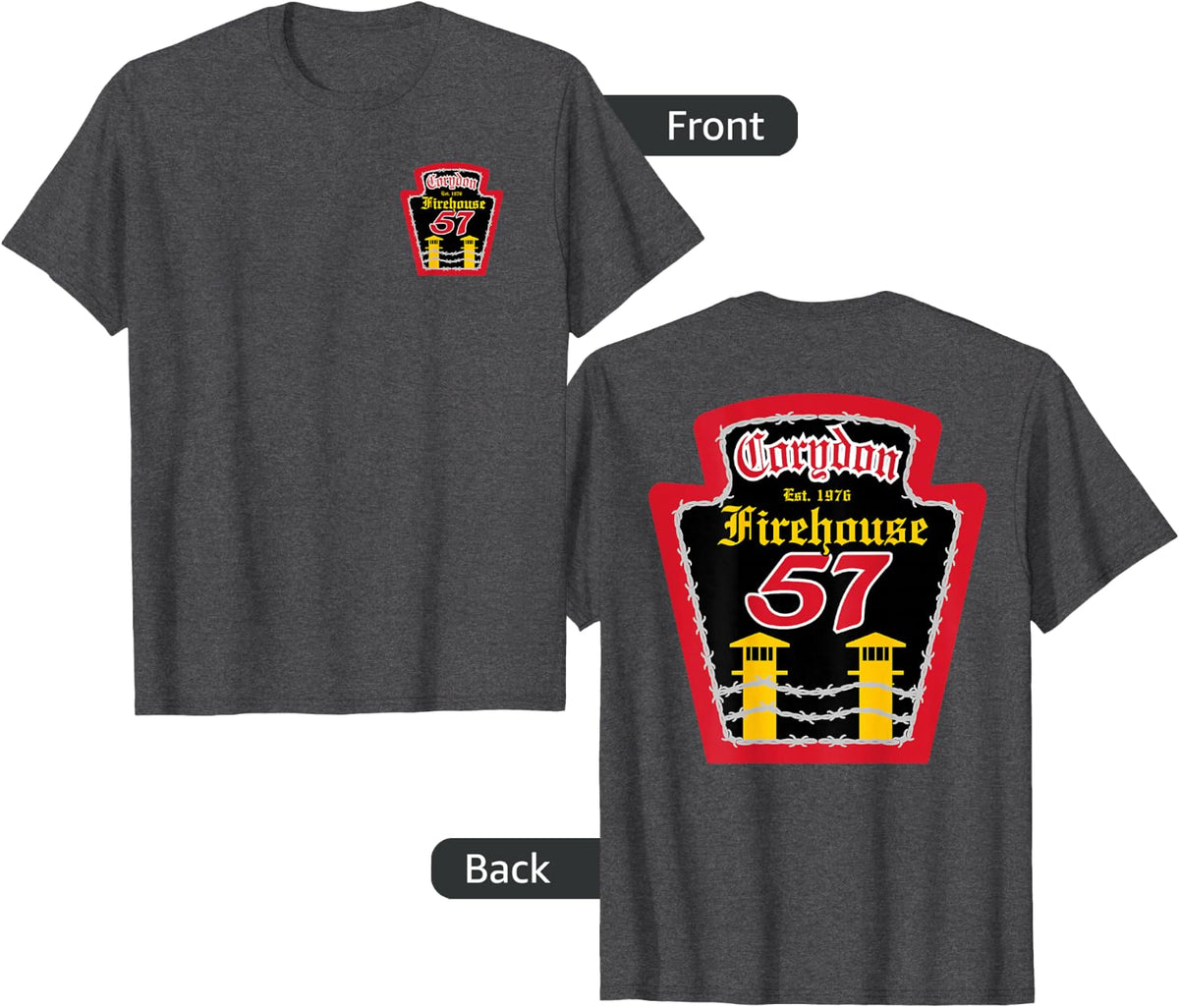 Norco Firefighters Corydon Fire Station 57 fire tshirt T-Shirt - Dark Heather Grey