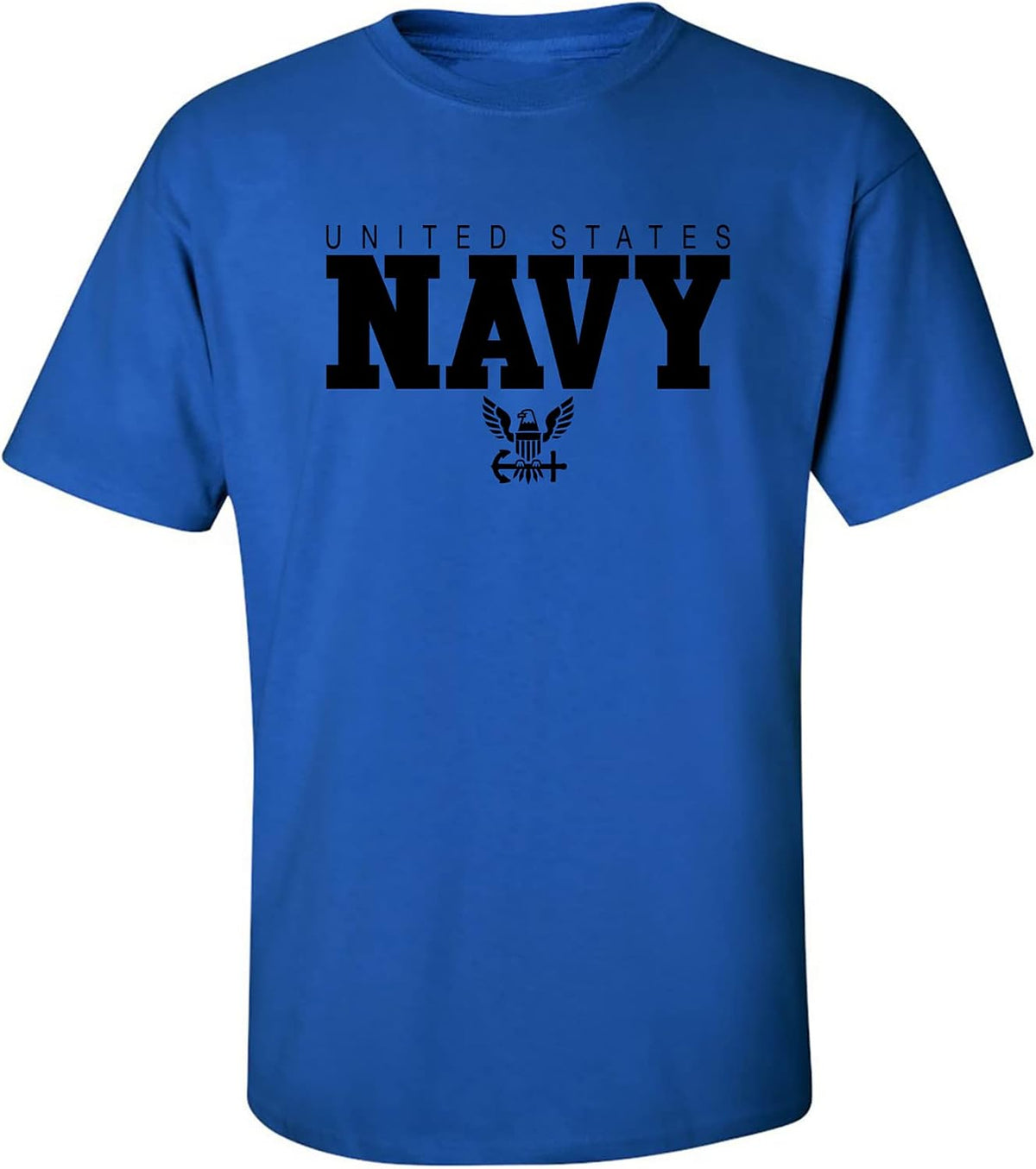 U.S. Navy Anchor Adult Short Sleeve T-Shirt - Royal
