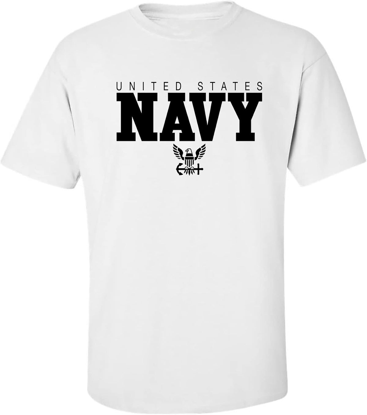 U.S. Navy Anchor Adult Short Sleeve T-Shirt - White
