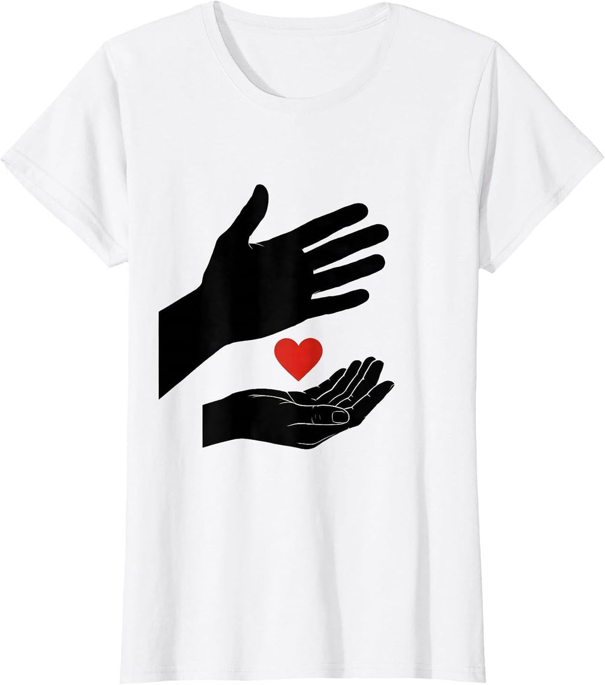 Sign Language I Love You Heart Awareness Gift T-Shirt - White