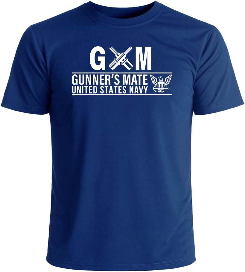 Military Productions US Navy Gunner's Mate T-Shirt - Blue
