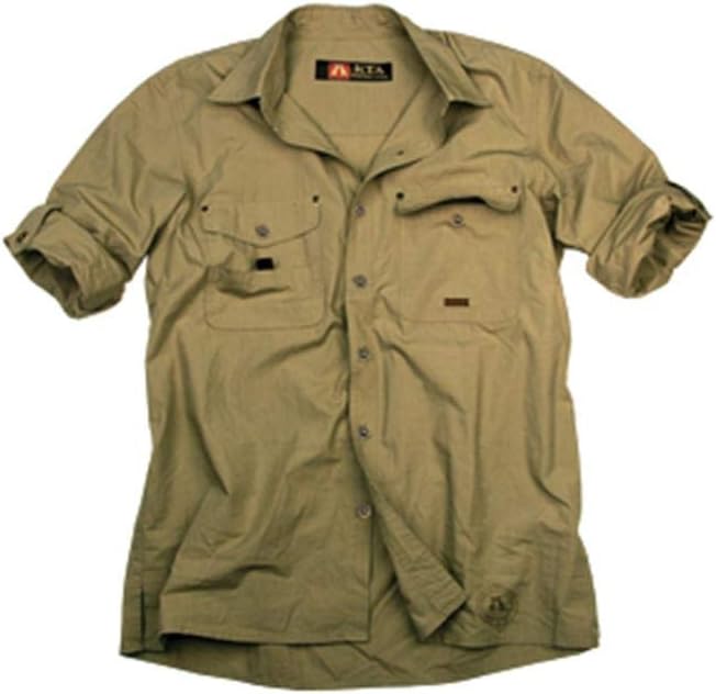 Kakadu Australia Men's Concord Long Sleeve Shirt, Breathable with Roll-Up Sleeve - Taupe