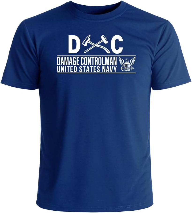 Military Productions US Navy Damage Controlman T-Shirt - Blue