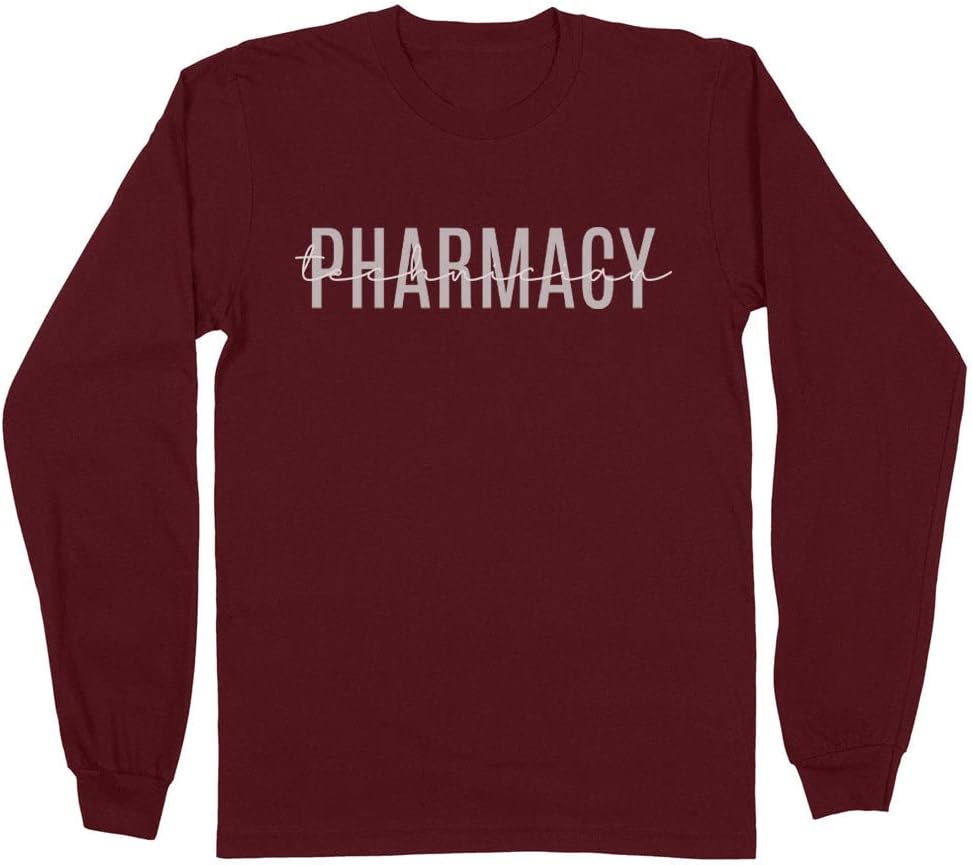 Pharmacy Technician Long Sleeve Shirt Unisex - Maroon
