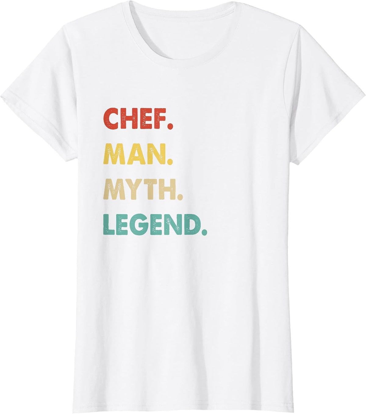 Chef Man Myth Legend T-Shirt - White