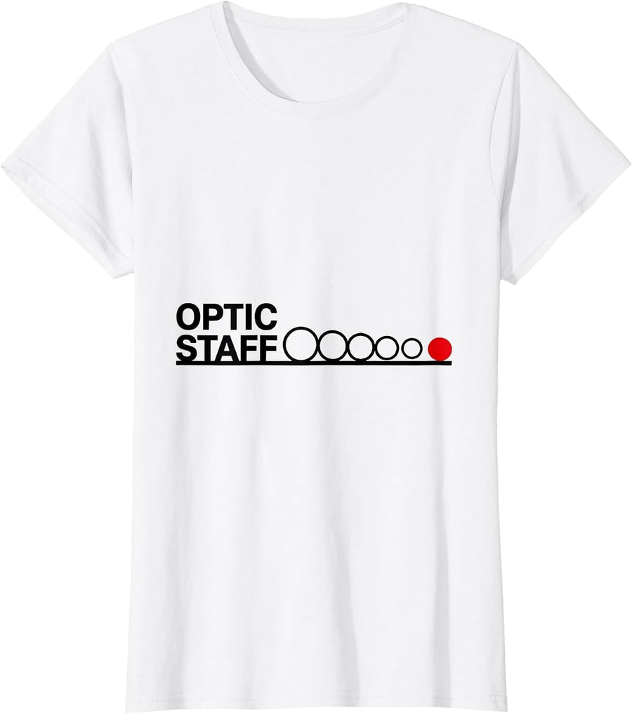 Women's Optic Staff Swiss International Optometrist Christmas Humor T-Shirt - White