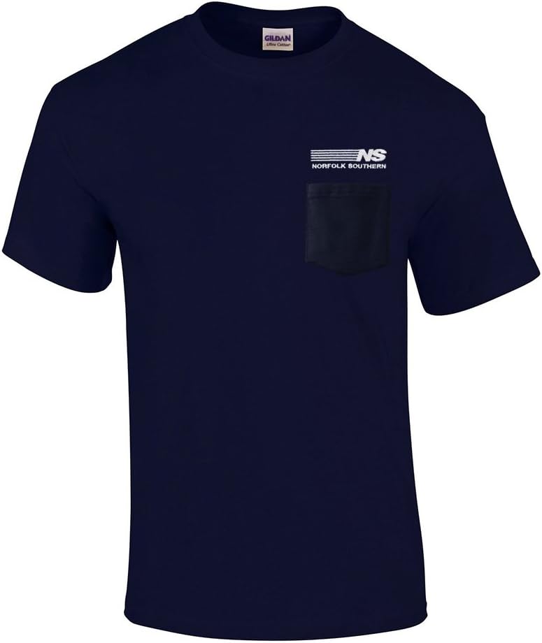 Daylight Sales Norfolk Southern Railway Embroidered Pocket Tee [p32] - Navy