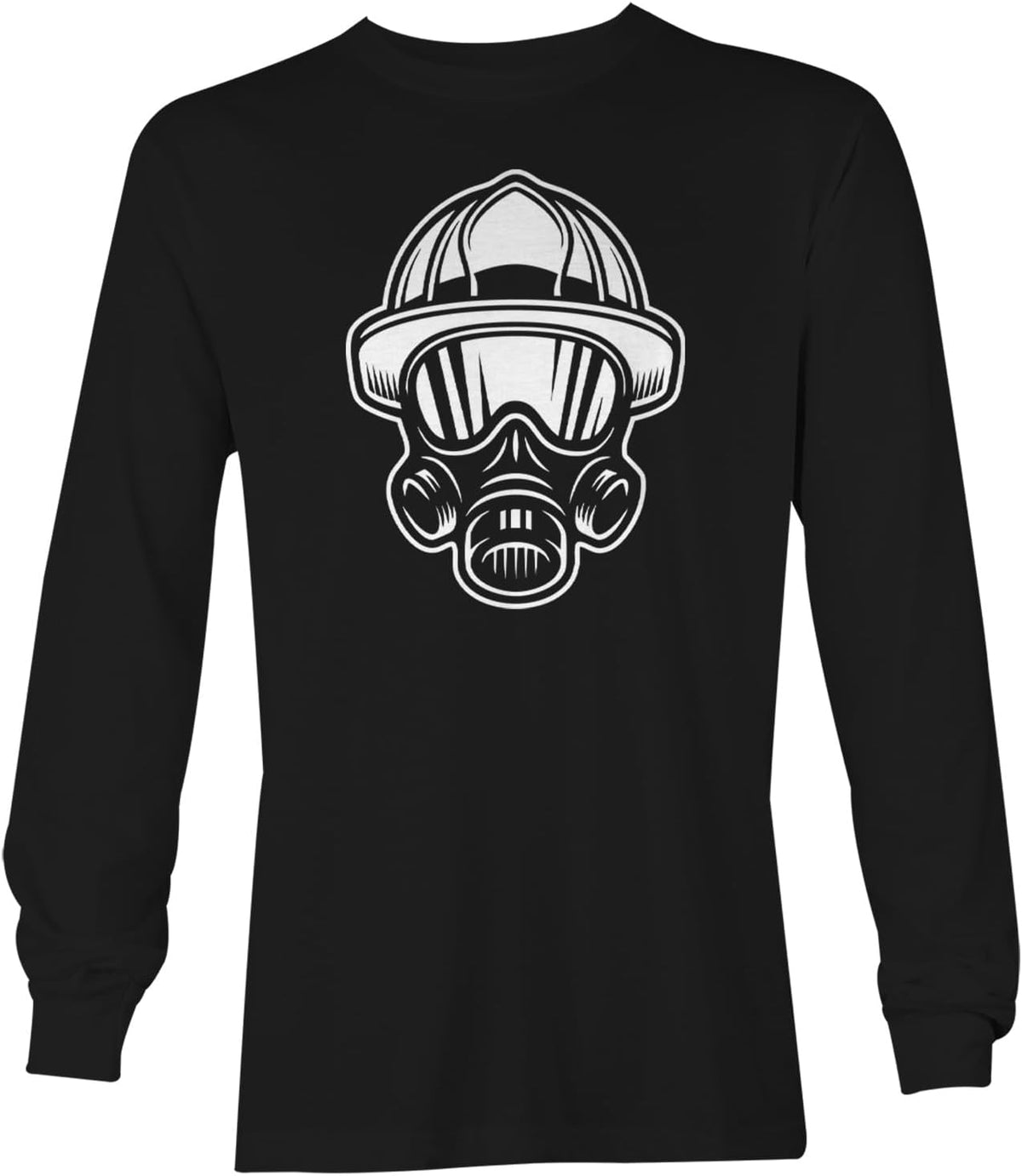 Haase Unlimited Fire Fighter Helmet - Heroic Unisex Long Sleeve Shirt - Black