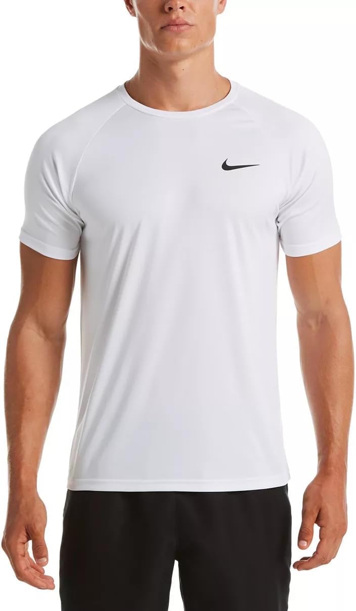 Nike Men's Dri-FIT UPF 40+ Hydroguard Swim Tee - White