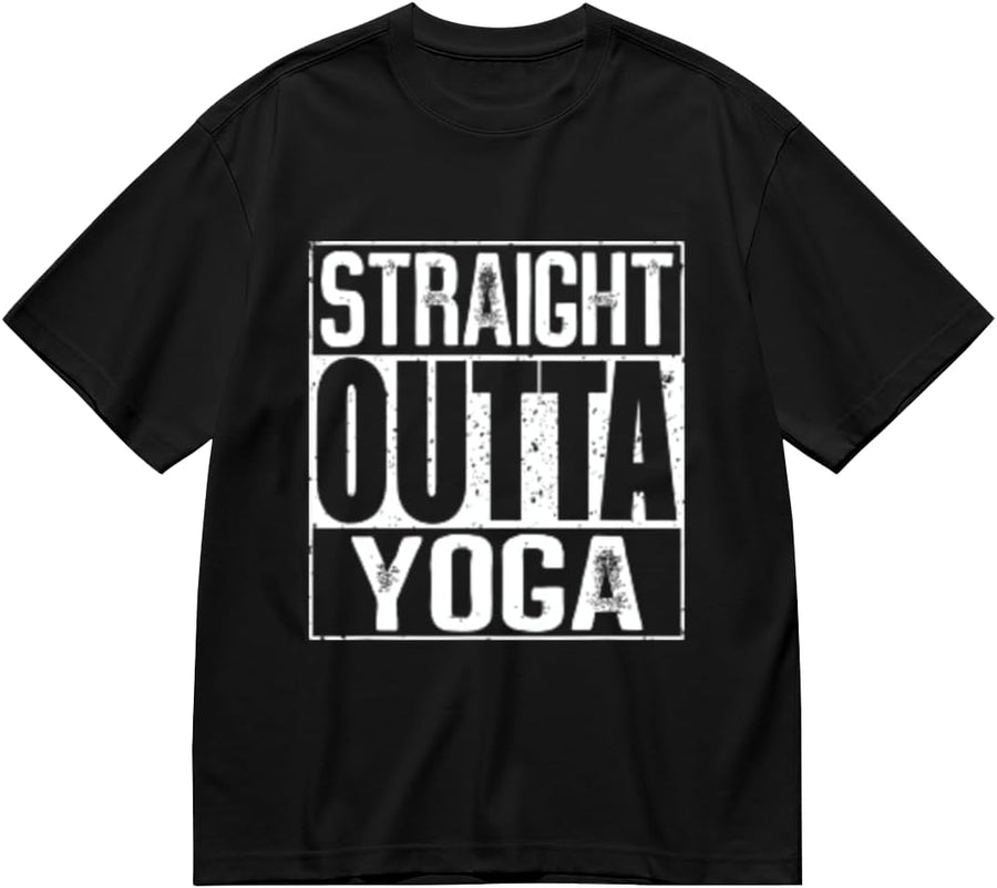 Classic Washed T-Shirt,Swing Swear find Ball Repeat Stylish Short Sleeve for Daily Street Outfits - Straight Outta Yoga