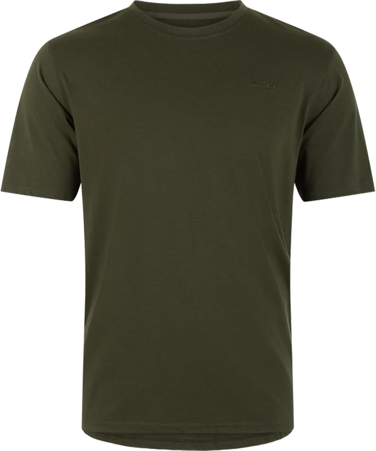 Drake Waterfowl Men's Head Tri-Blend Crew Short Sleeve T-Shirt - Forest Night Olive