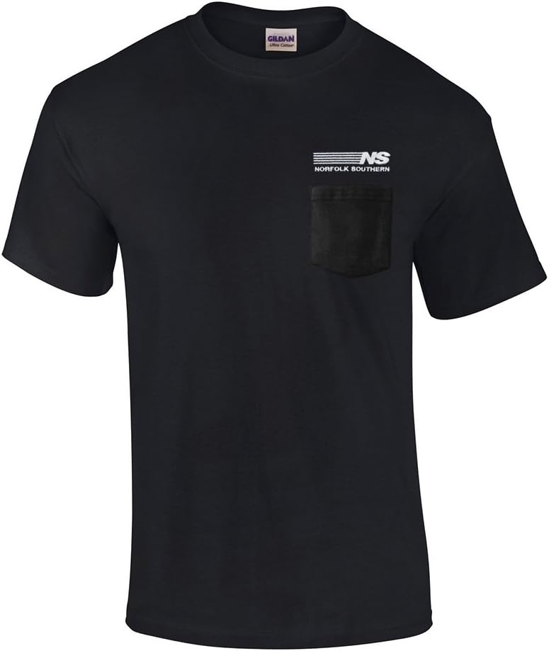 Daylight Sales Norfolk Southern Railway Embroidered Pocket Tee [p32] - Black