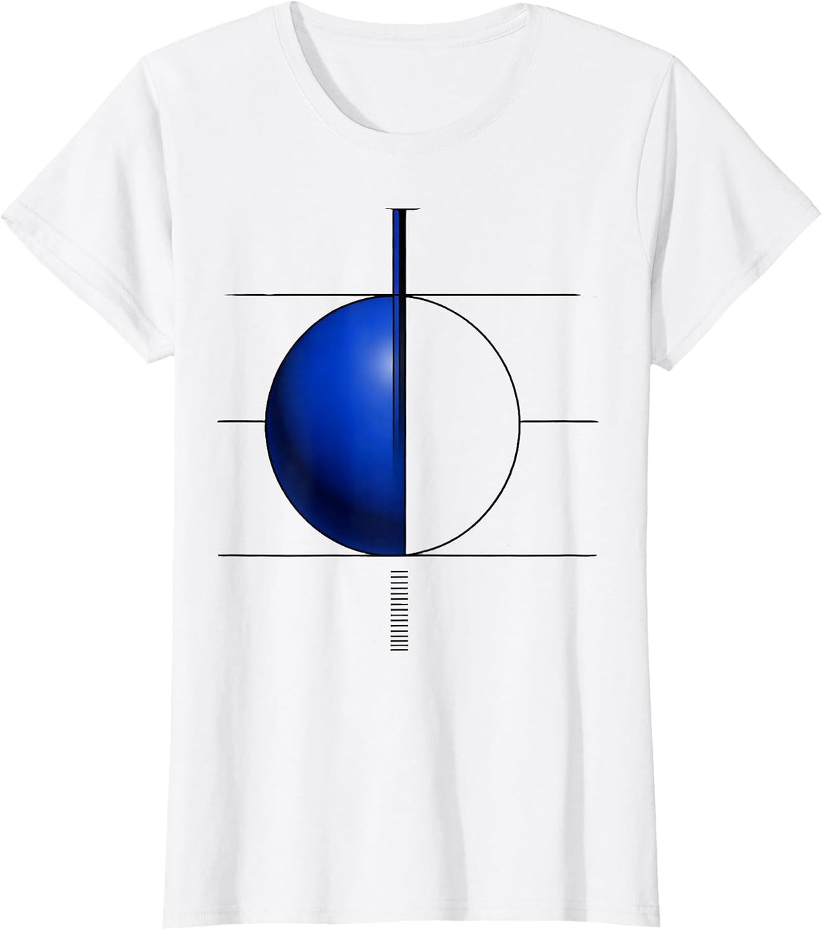 Lunar Phase Cycle Astronomy Graphic Science Teacher T-Shirt - White