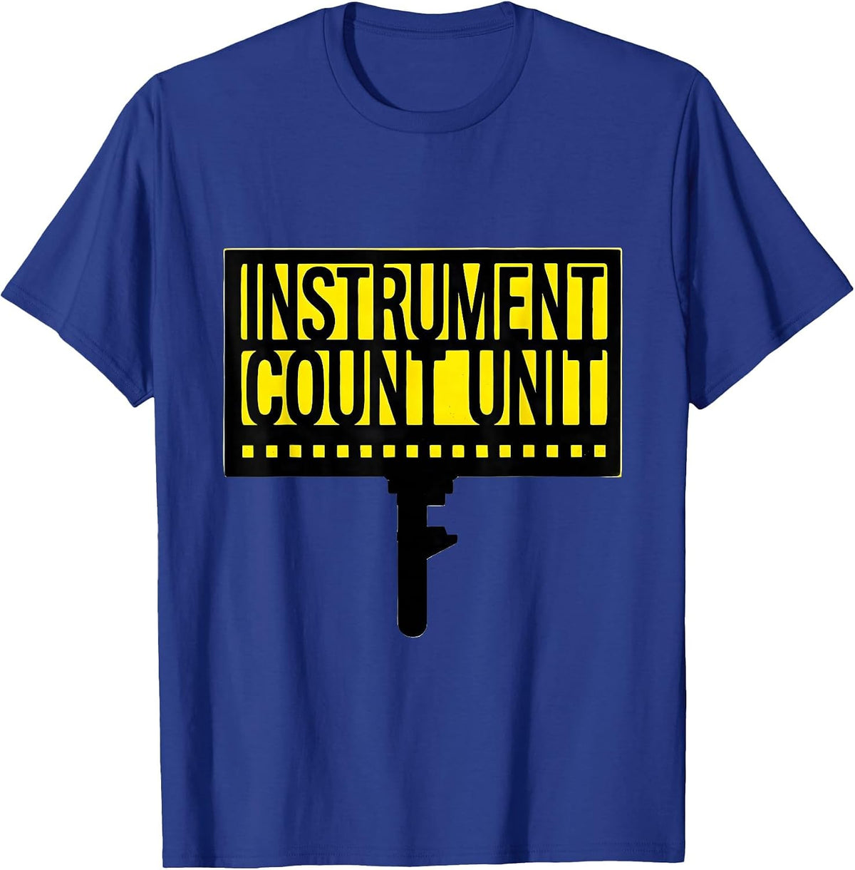 Men's Instrument Count Unit Stencil Graphic Surgical Tech T-Shirt - Royal Blue