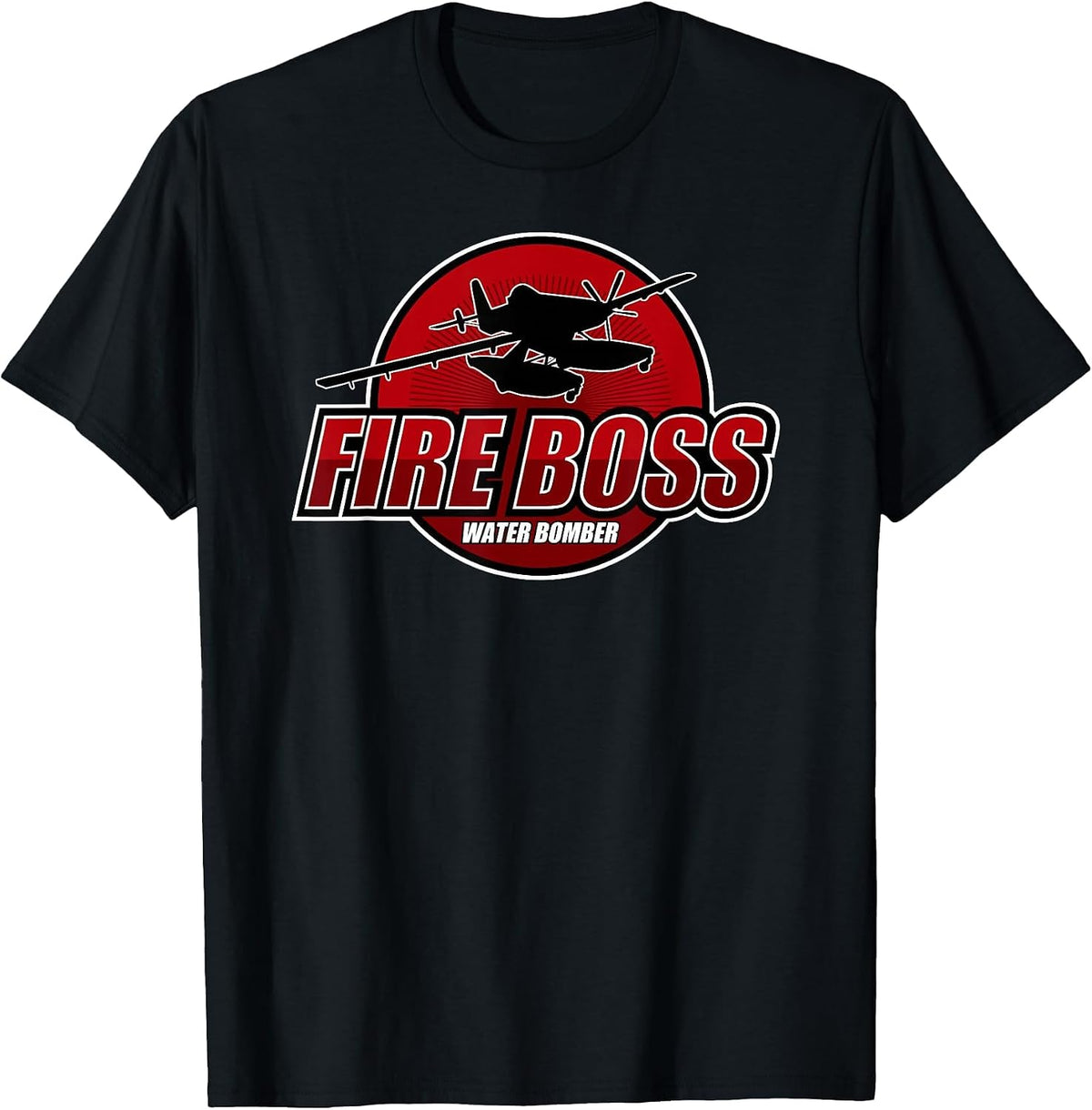 Fire Boss Water Bomber T-Shirt - Black