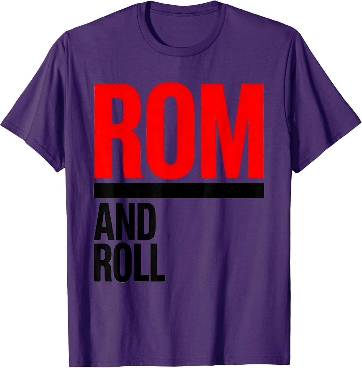 ROM And Roll Minimalist Physical Therapist OT Gift T-Shirt - Purple