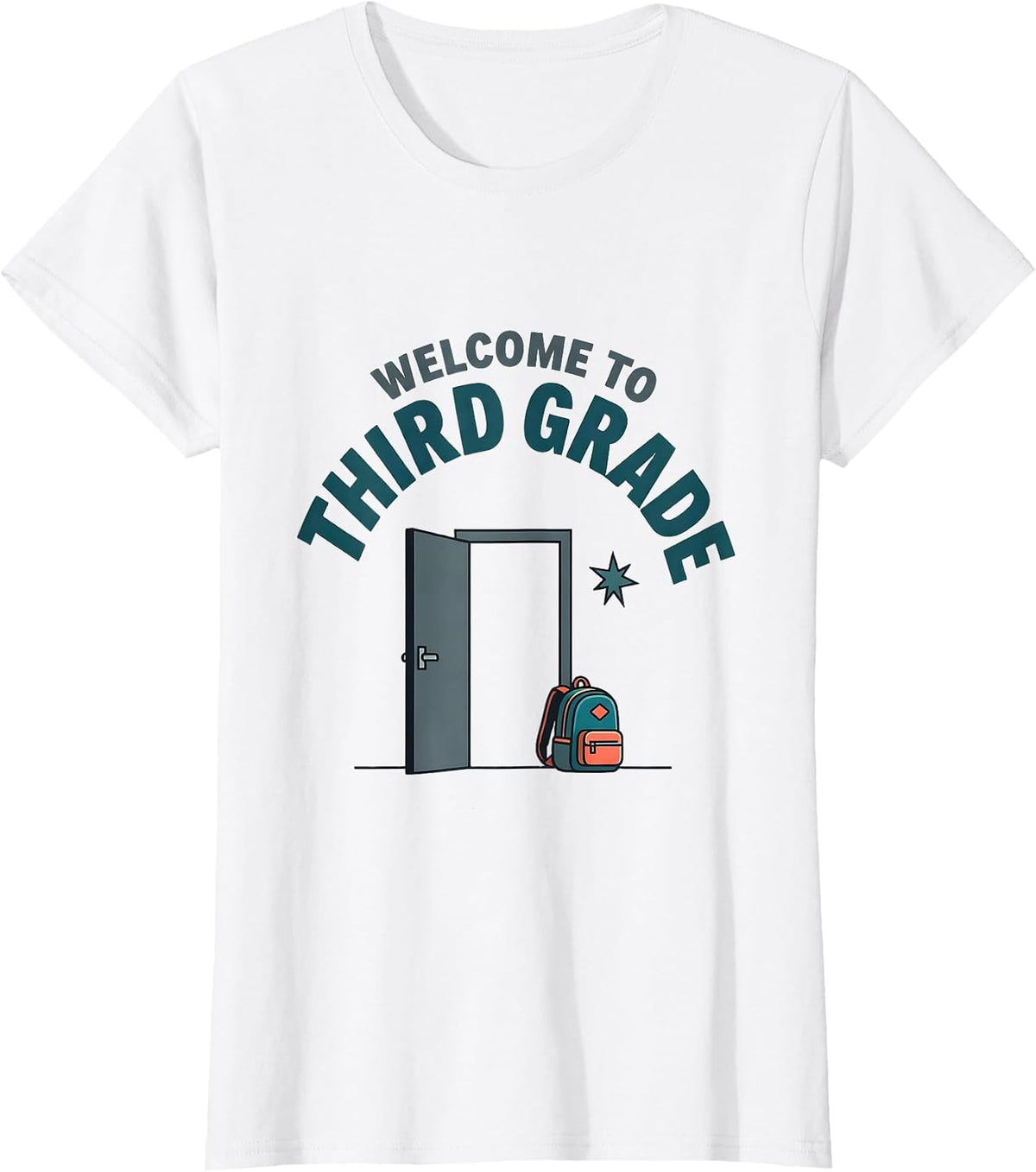 Welcome To Third Grade Playful Teacher Student Back T-Shirt - White