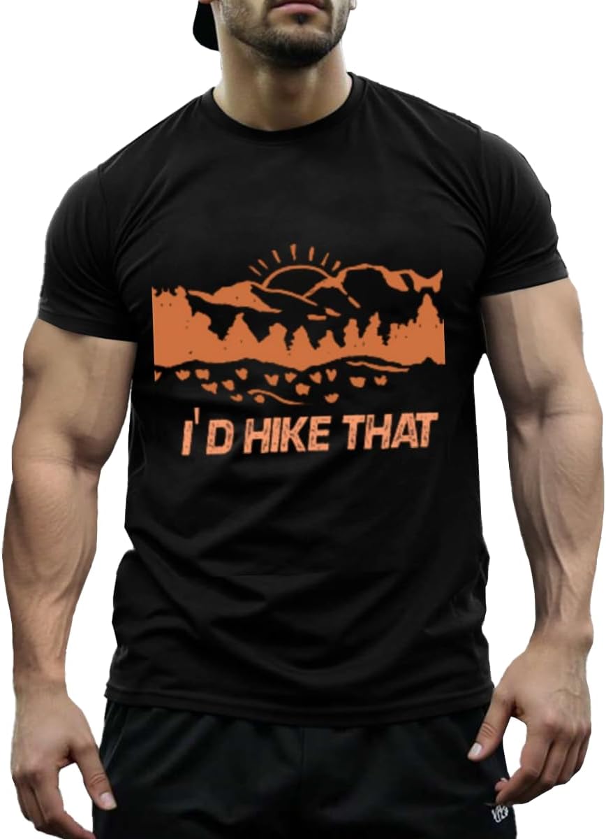 T-Shirts,is Potato,Unisex Classic Cotton Graphic Tops - Id Hike That