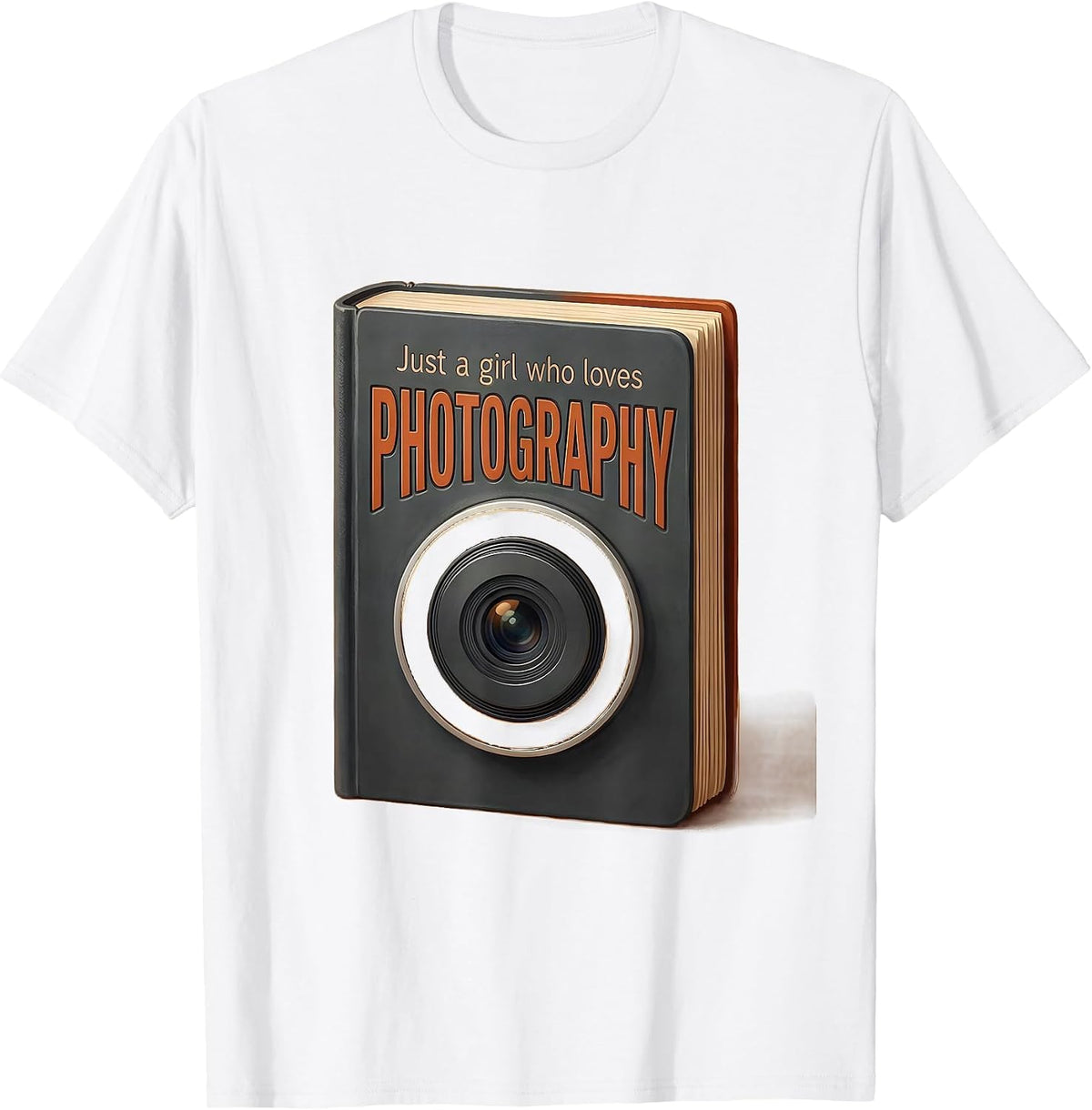 Men's Just A Girl Who Loves Photography Cute Fan Identity Gift T-Shirt - White