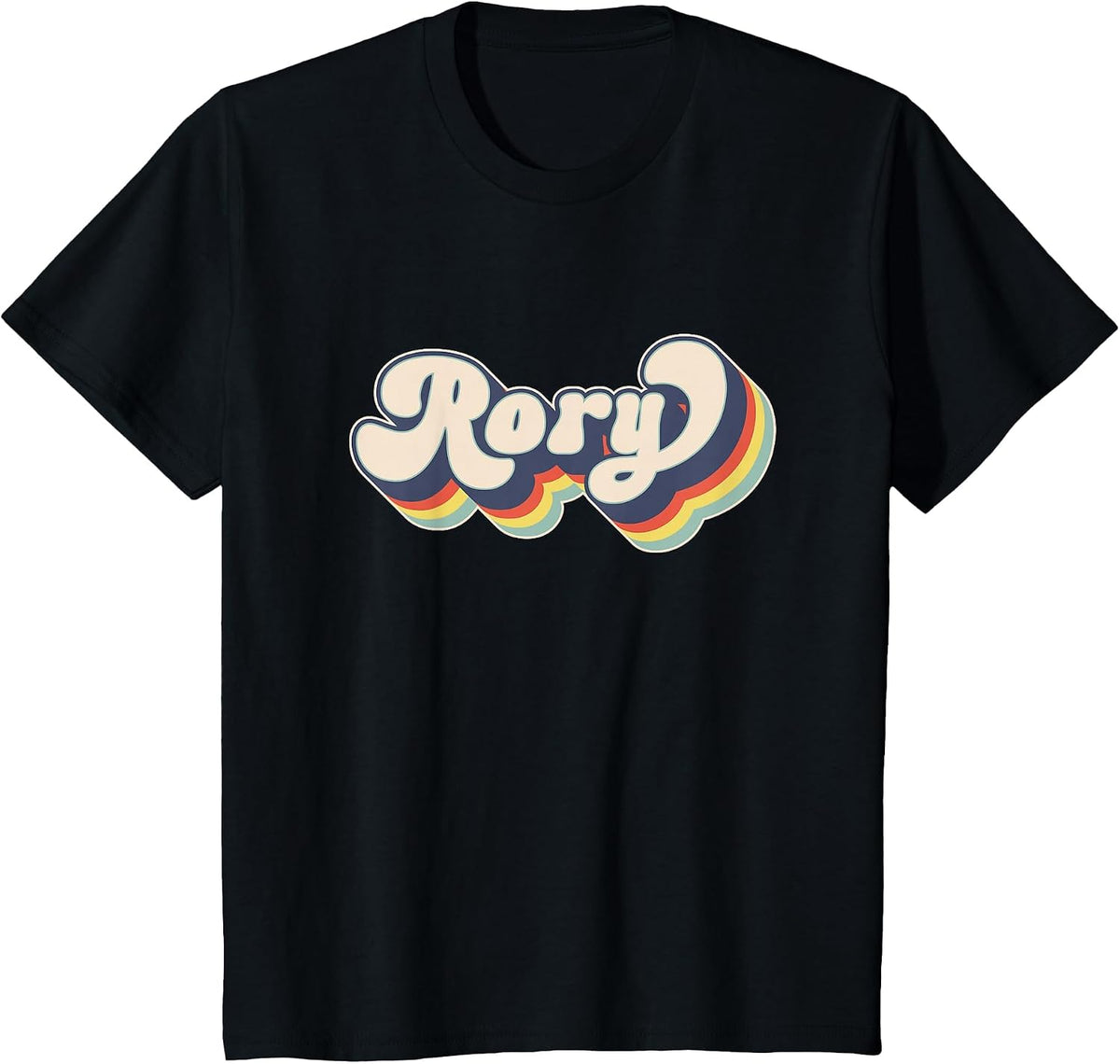 Rory Name Personalized Surname First Name Rory T-Shirt - Black