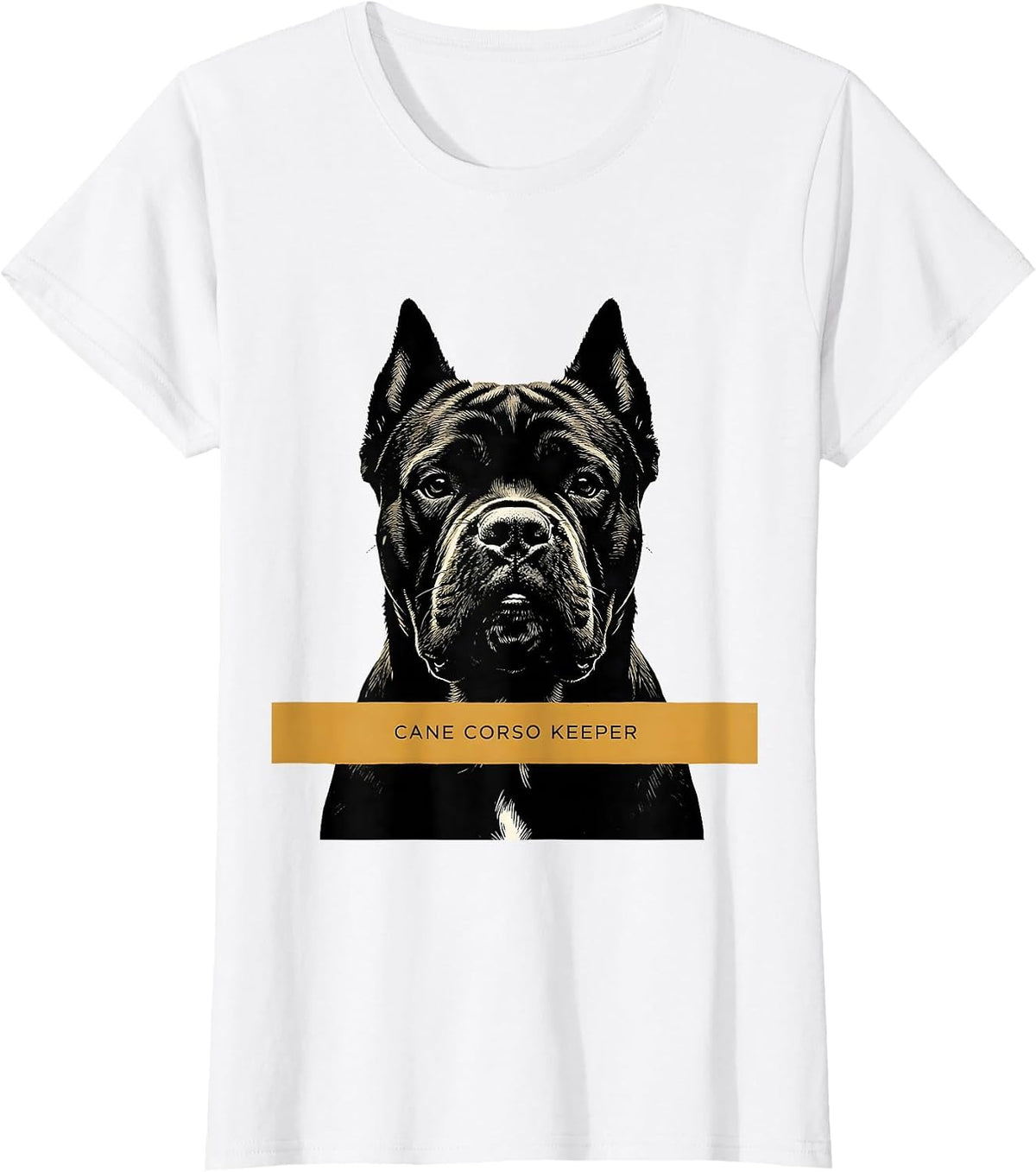 Women's Cane Corso Keeper Minimalist Dog Lover Gift T-Shirt - White