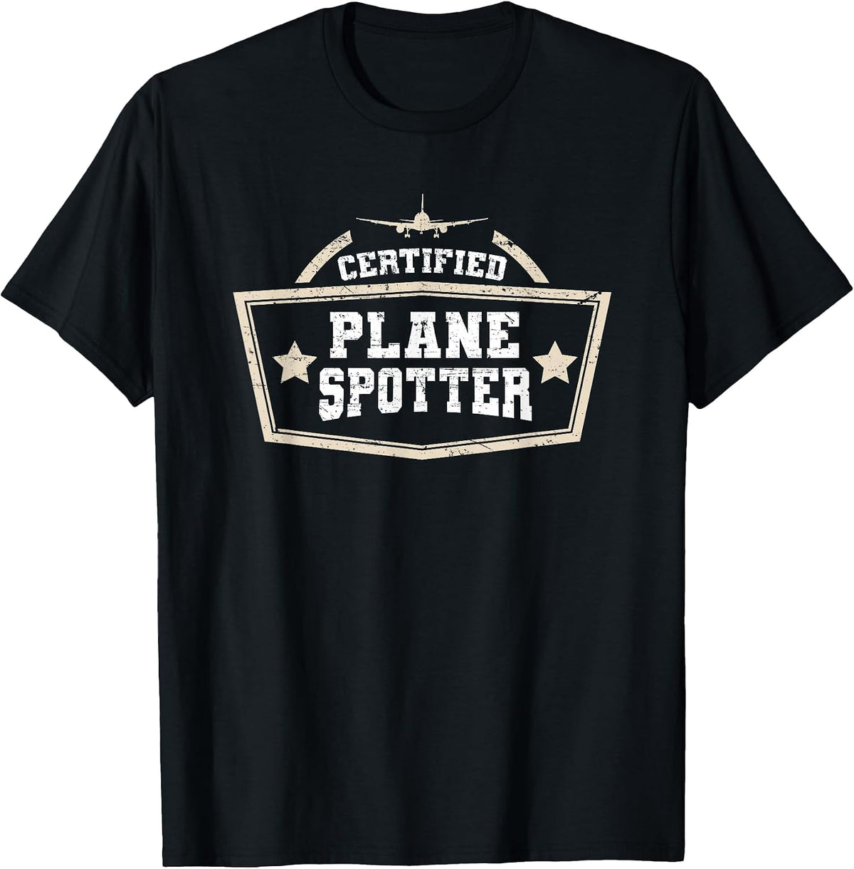 Plane Spotting Plane Spotter T-Shirt - Black