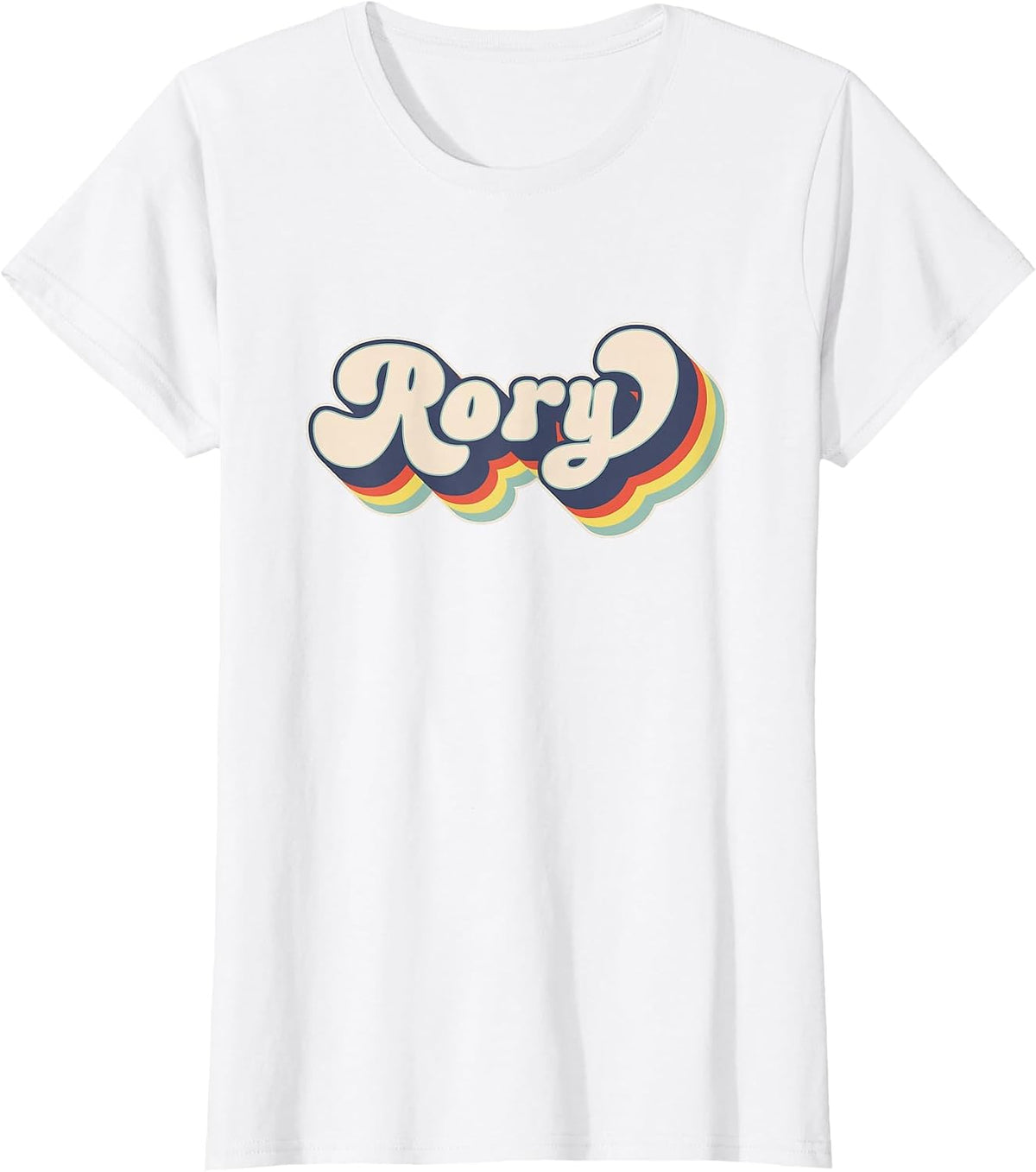 Rory Name Personalized Surname First Name Rory T-Shirt - White