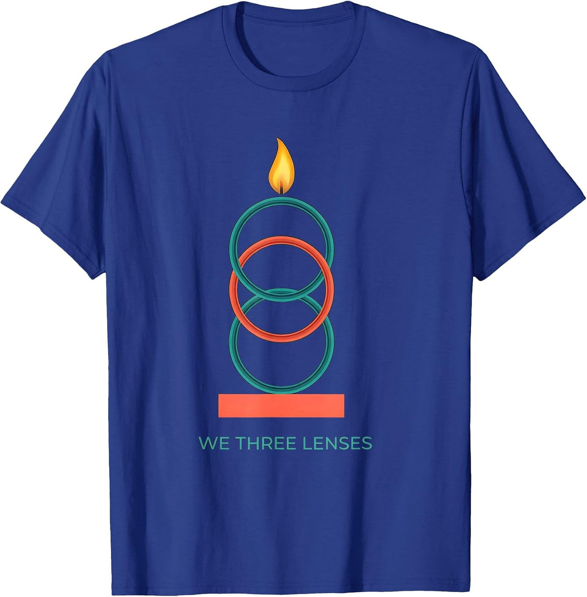 We Three Lenses Funny Optometrist Eye Doctor Christmas Humor T-Shirt - Royal Blue