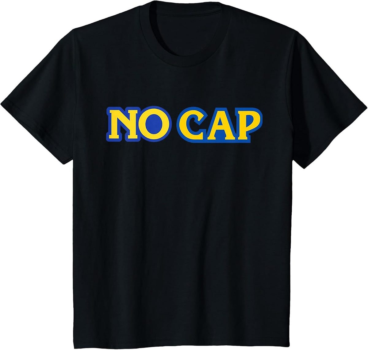 NO Cap Hype Tendance Hip Hop Tee T-Shirt - Black