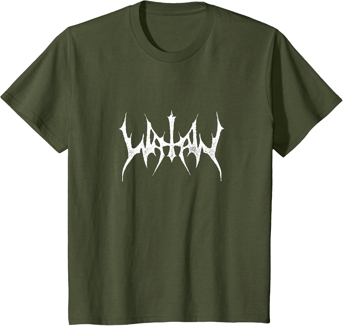 Watain - Logo - Official Merchandise T-Shirt - Olive Green