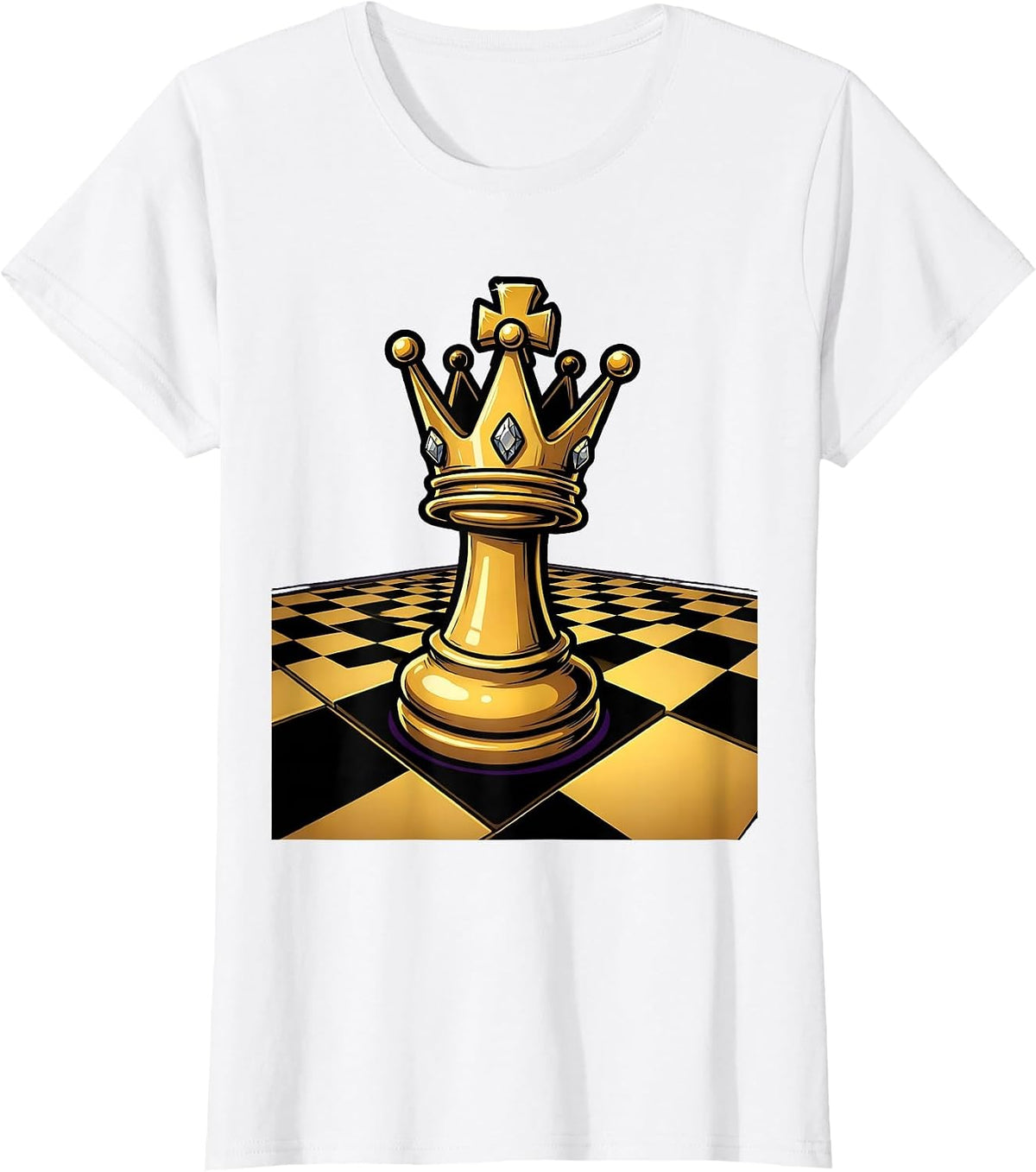 Chess King Senior 2026 Graduation Graphic T-Shirt - White