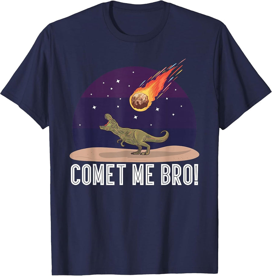 Comet Me Bro! Astronomy Teacher T-Shirt - Navy Blue