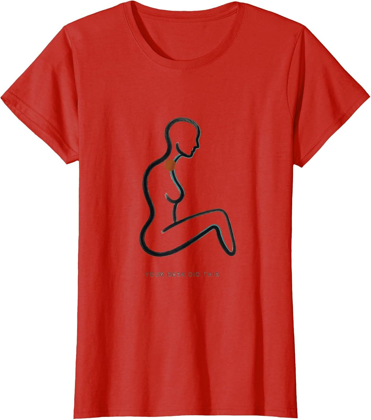 Your Desk Did This Funny Massage Therapist LMT Gift T-Shirt - Red