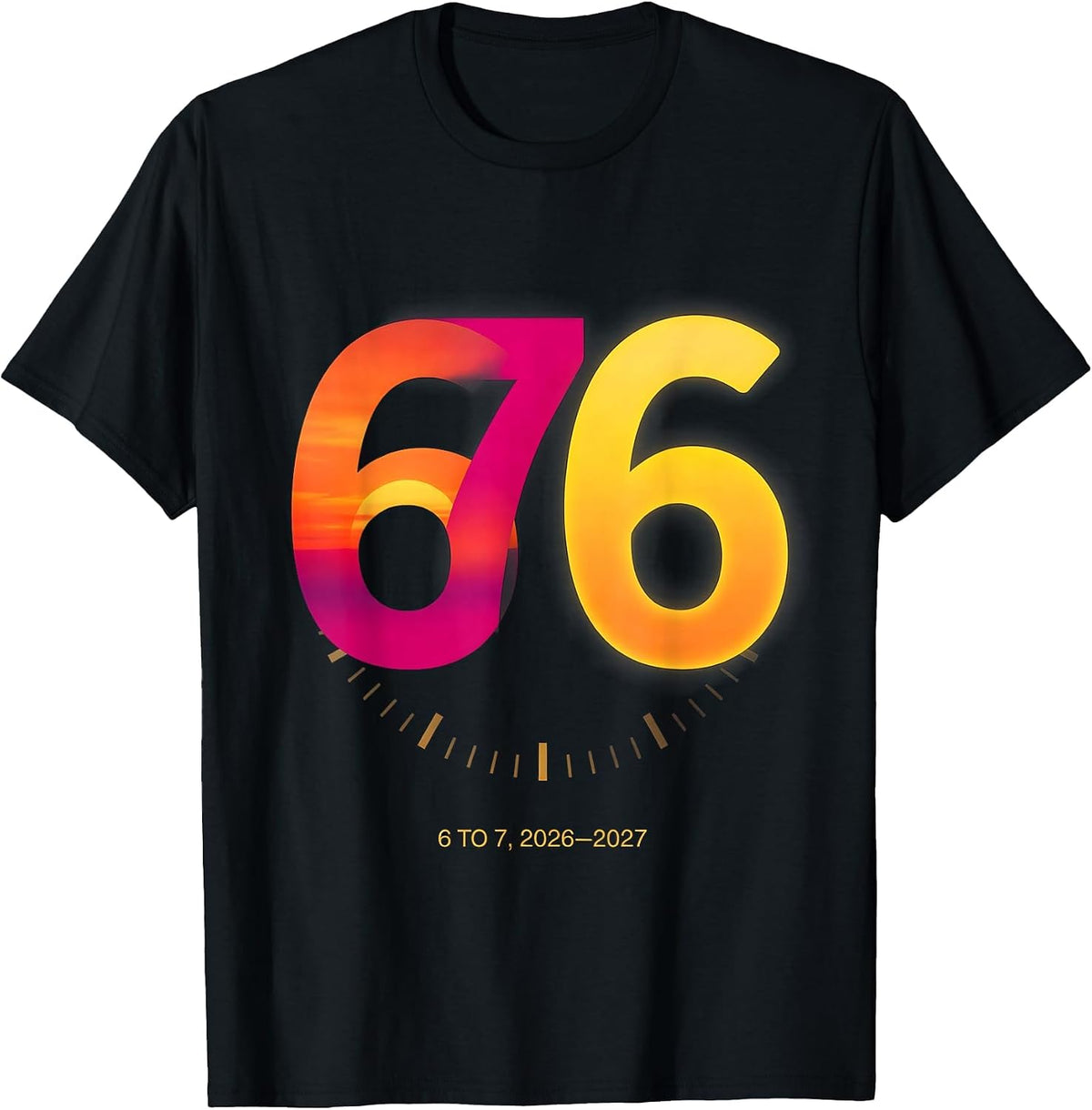 Men's 6 To 7 2026-2027 Funny Kids New Years Eve Party Meme T-Shirt - Black