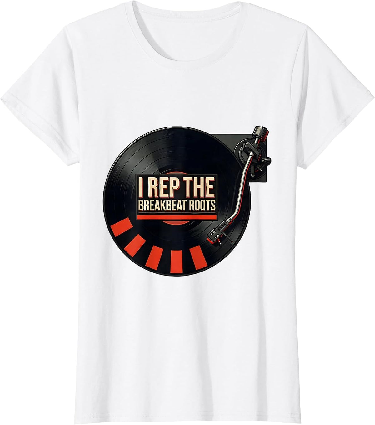 I Rep The Breakbeat Roots Urban Nostalgic Hip Hop Rap T-Shirt - White