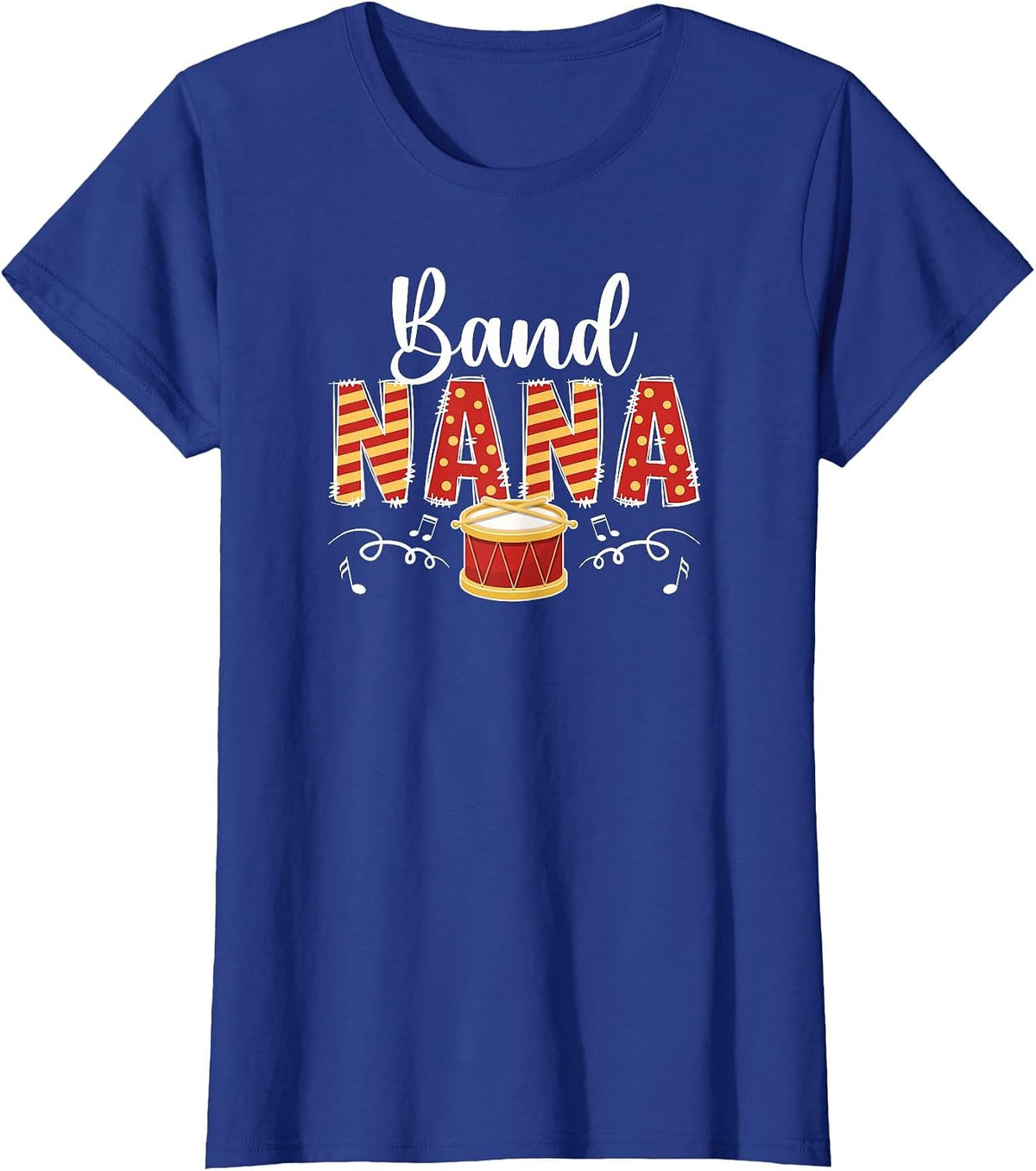 Band Nana Marching Band Nana Grandma T-Shirt - Royal Blue