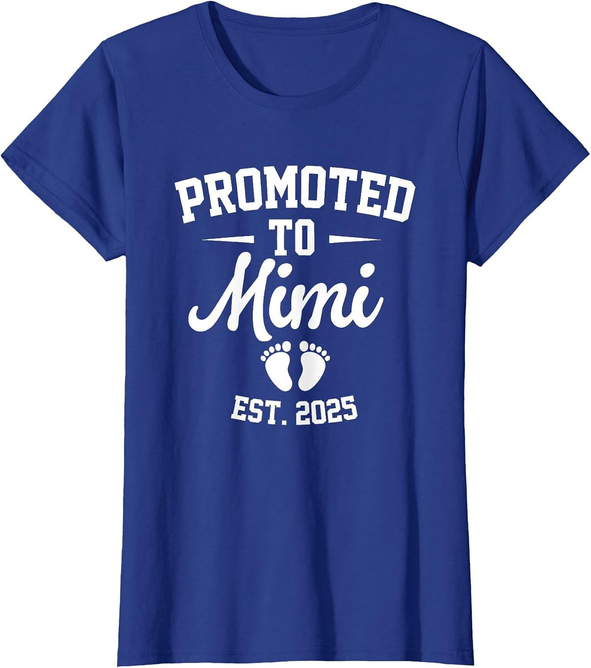 Promoted to Mimi Est 2025 Retro Soon to Be Mimi 2025 T-Shirt - Royal Blue