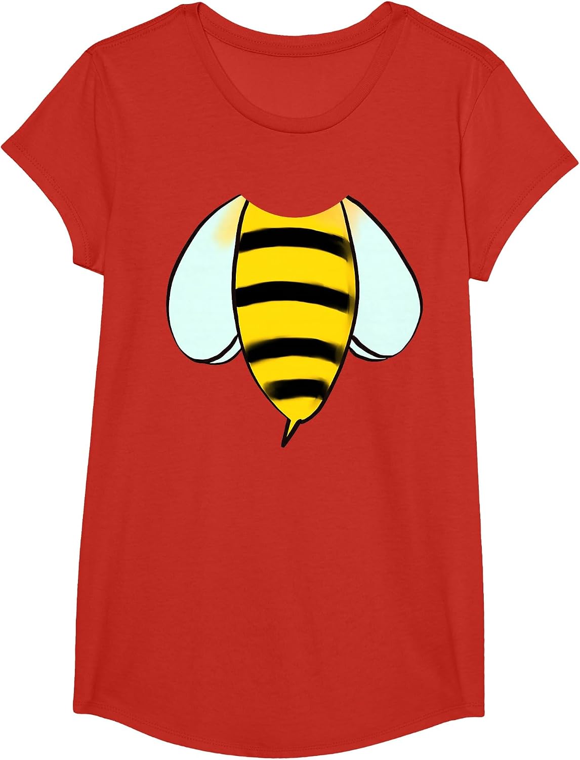 Bee Halloween Costume T-Shirt - Cute Bumblebee Insect Outfit T-Shirt - Girls Red