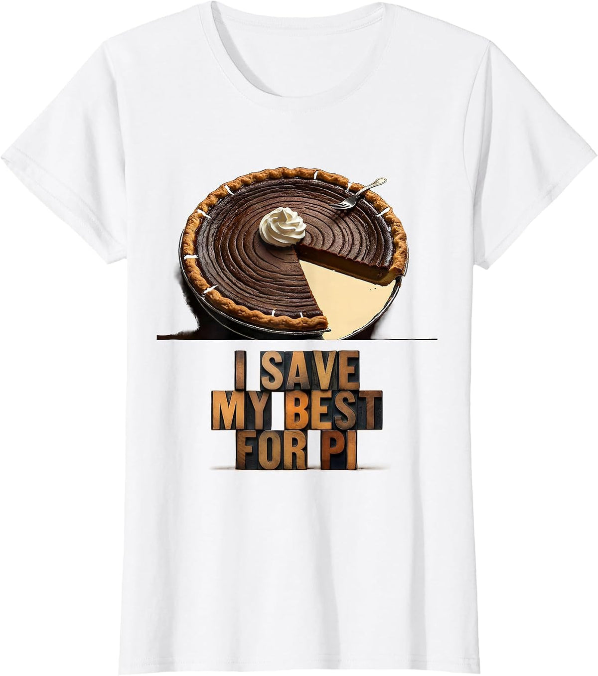 I Save My Best For Pi Funny Pumpkin Pie Thanksgiving Humor T-Shirt - White