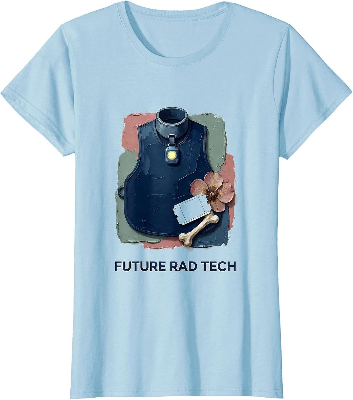 Future Rad Tech Funny Radiologic Technologist X-Ray CT MRI T-Shirt - Baby Blue