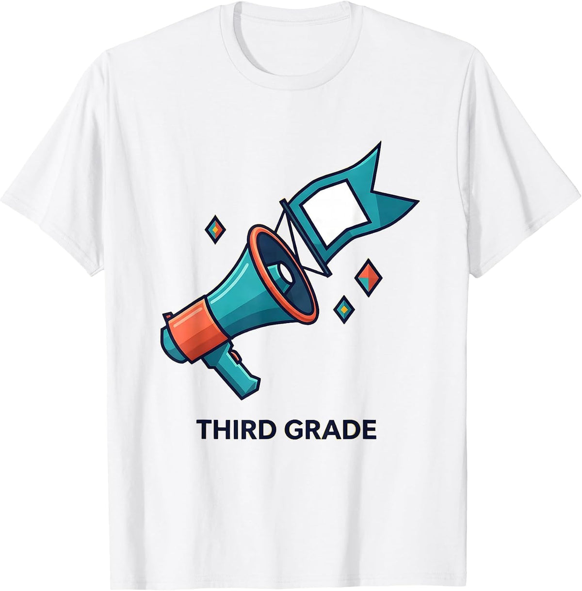 Men's Third Grade Cute Preppy Back To School Girl Teacher T-Shirt - White