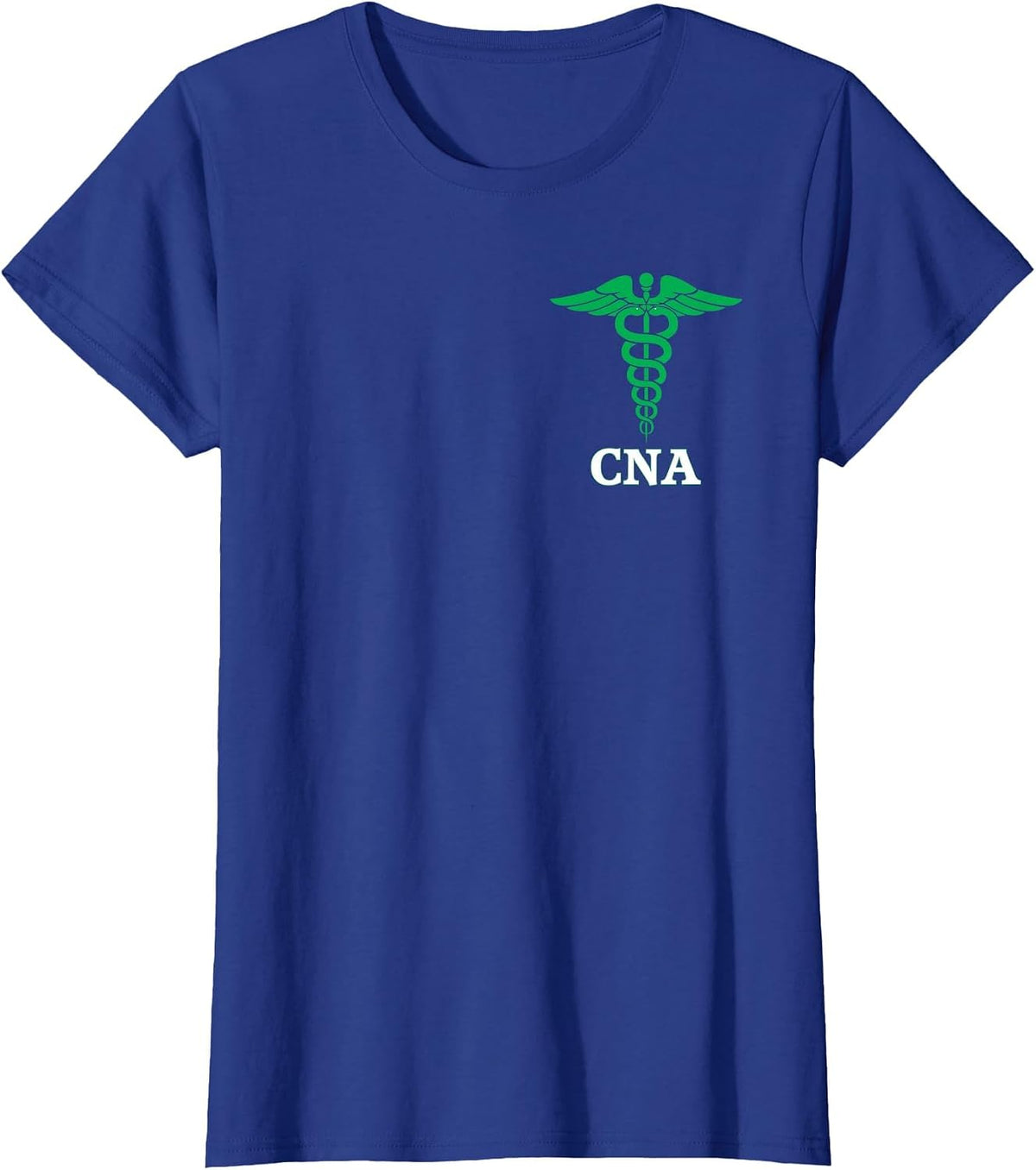 Certified Nursing Assistant Caduceus Medical Nurse T-Shirt - Royal Blue